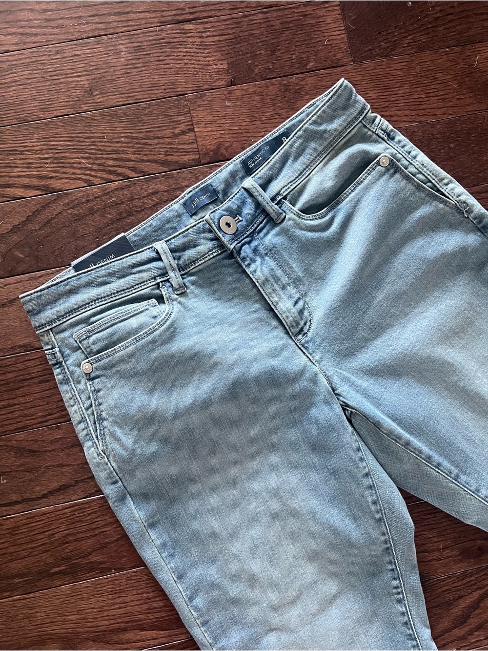 J. Jill Light Blue Ankle Slim Straight Jeans 8P NWT Montreal Wash - Picture 2 of 8